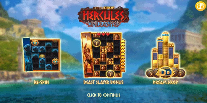 Bonus dan Fitur Spesial Hercules Unleashed Dream Drop