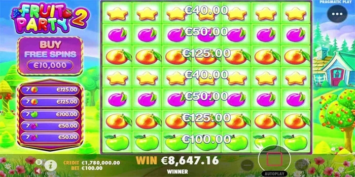 Cara-Bermain-Slot-Fruit-Party-2