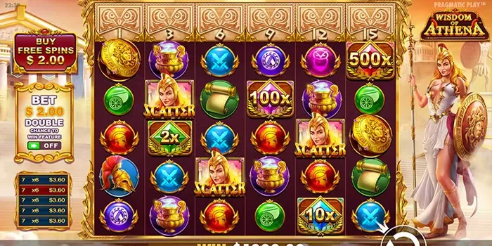 Fitur Bonus Slot Wisdom of Athena